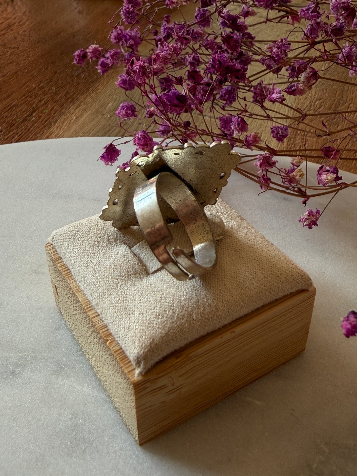 Bague bohème en pierre naturelle