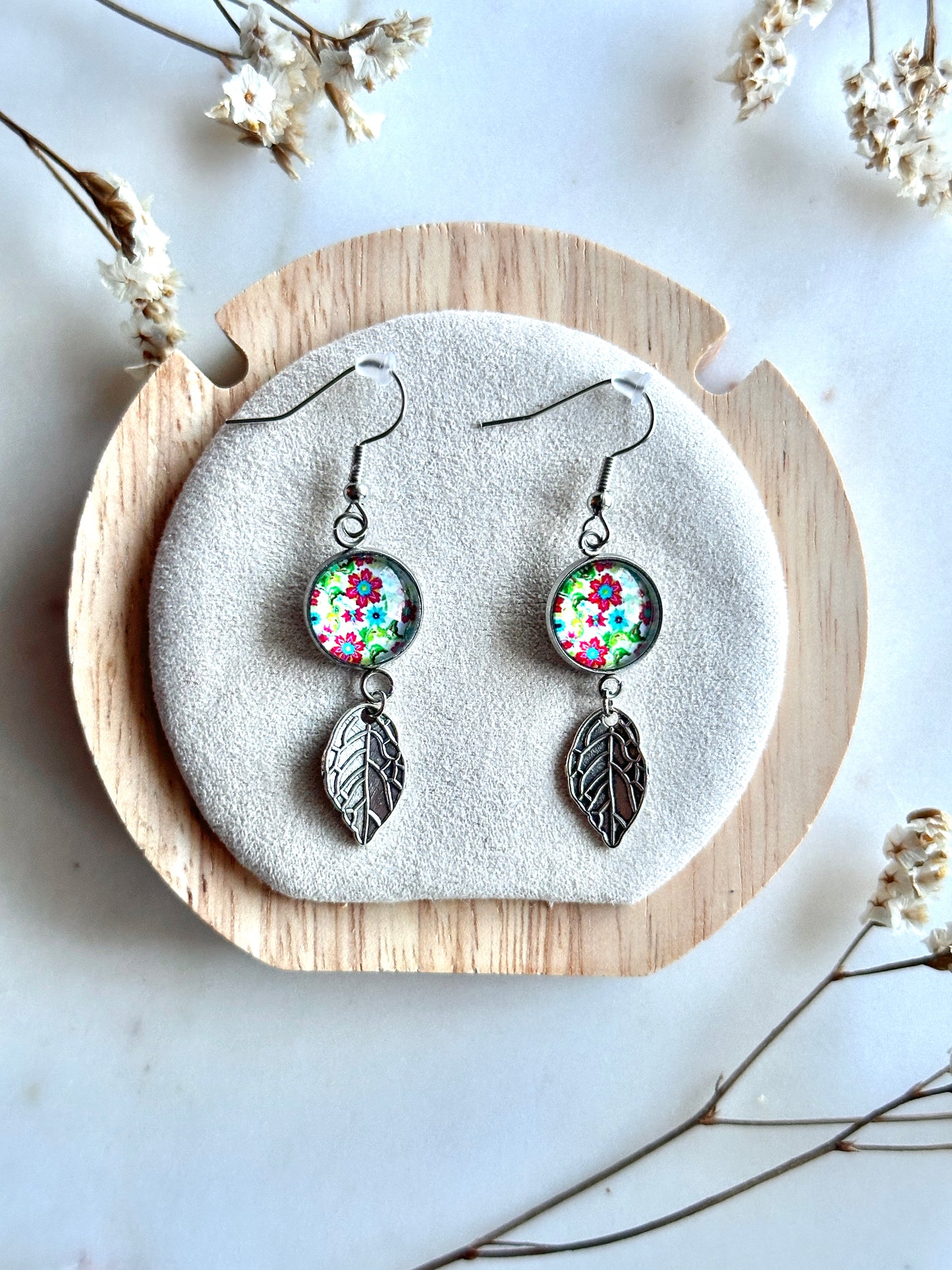 Boucles d'oreilles fleuri