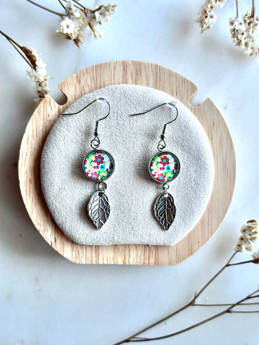 Boucles d'oreilles fleuri