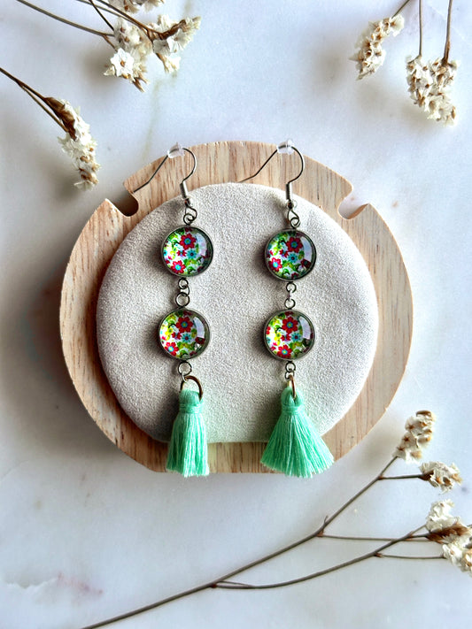 Boucles d'oreilles fleuri