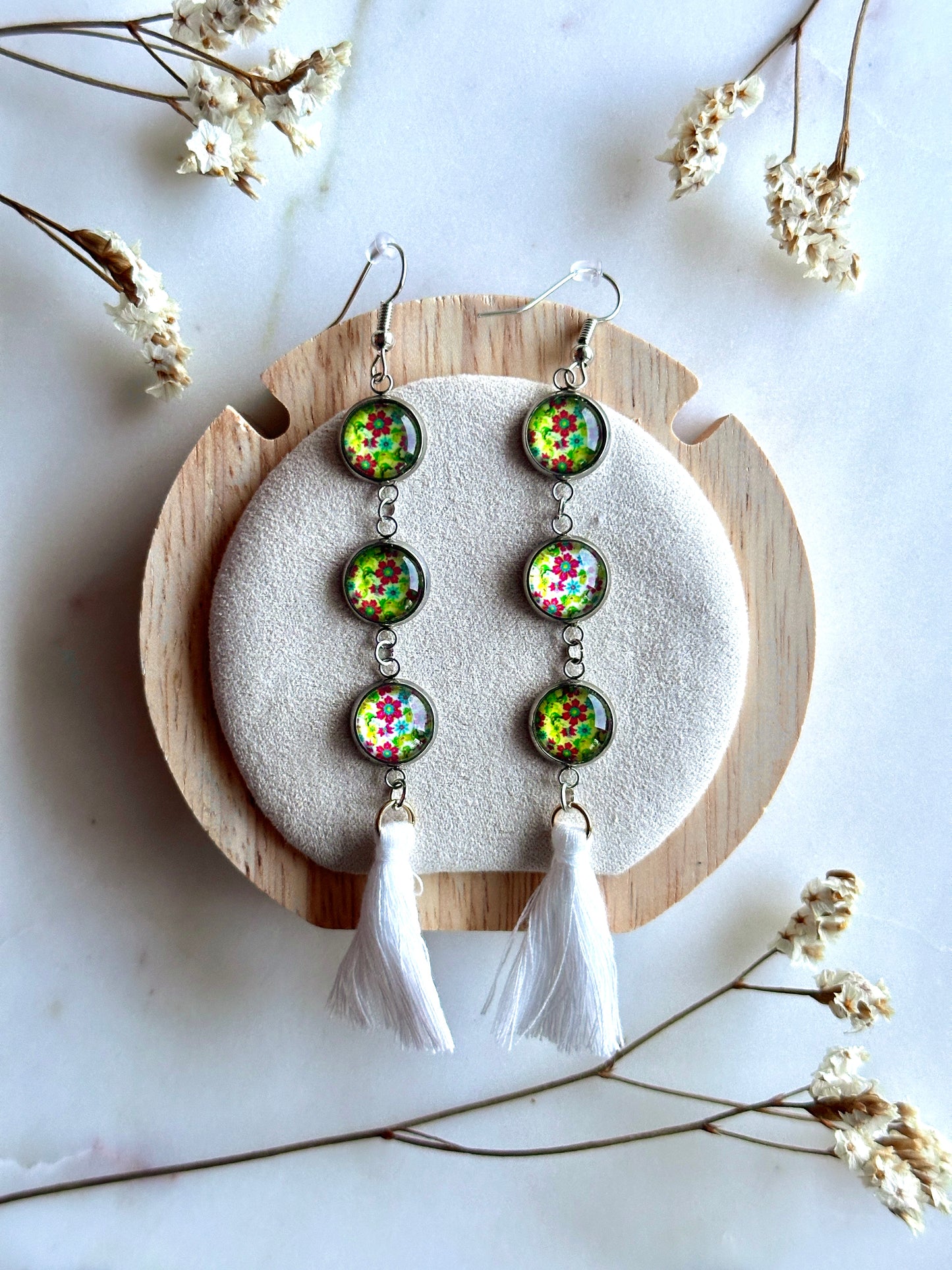 Boucles d'oreilles fleuri