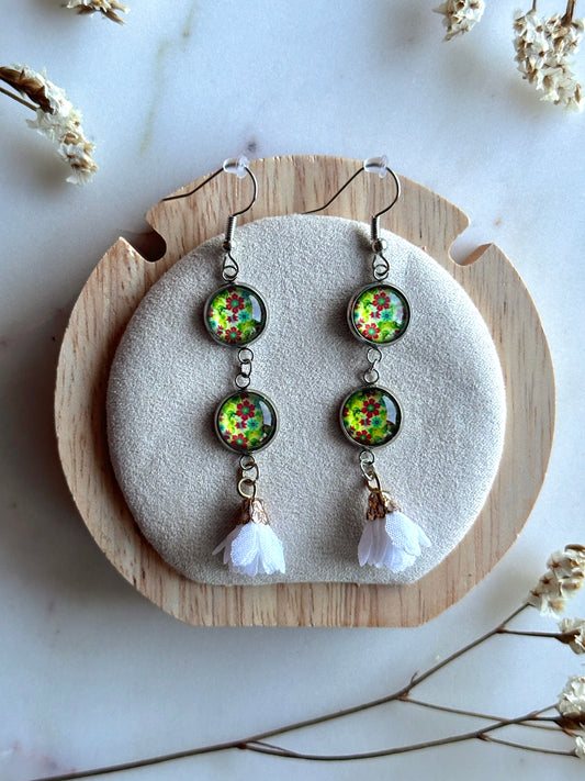 Boucles d'oreilles fleuri