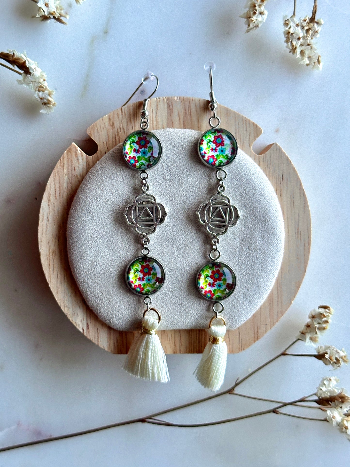 Boucles d'oreilles fleuri