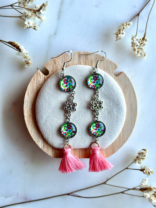 Boucles d'oreilles fleuri