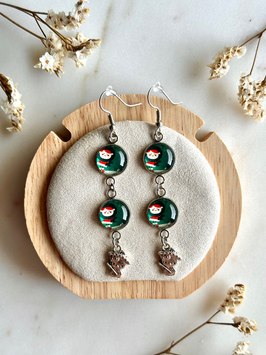 Boucles d'oreilles Noël